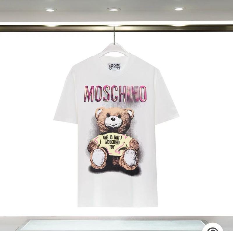 2025年ミュウミュウ MOSホームベアプリントロゴラウンドネック半袖Tシャツメンズトレンド新作の正しいバージョン|undefined