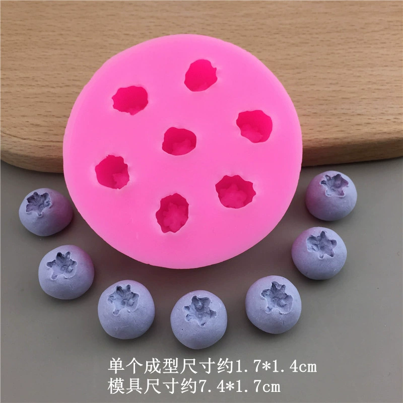 Silicone Fruit Molds (DIY) — Blueberry & Raspberry Shapes, Heatproof −40–230°C, Multi-size