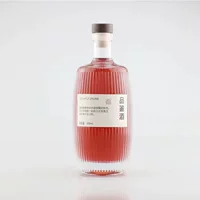 Индивидуальные красивые стеклянные бутылки для напитков, матовые бутылки для фруктового вина, бутылки для свежего молока, бутылки для сока, герметичные бутылки с крышками.