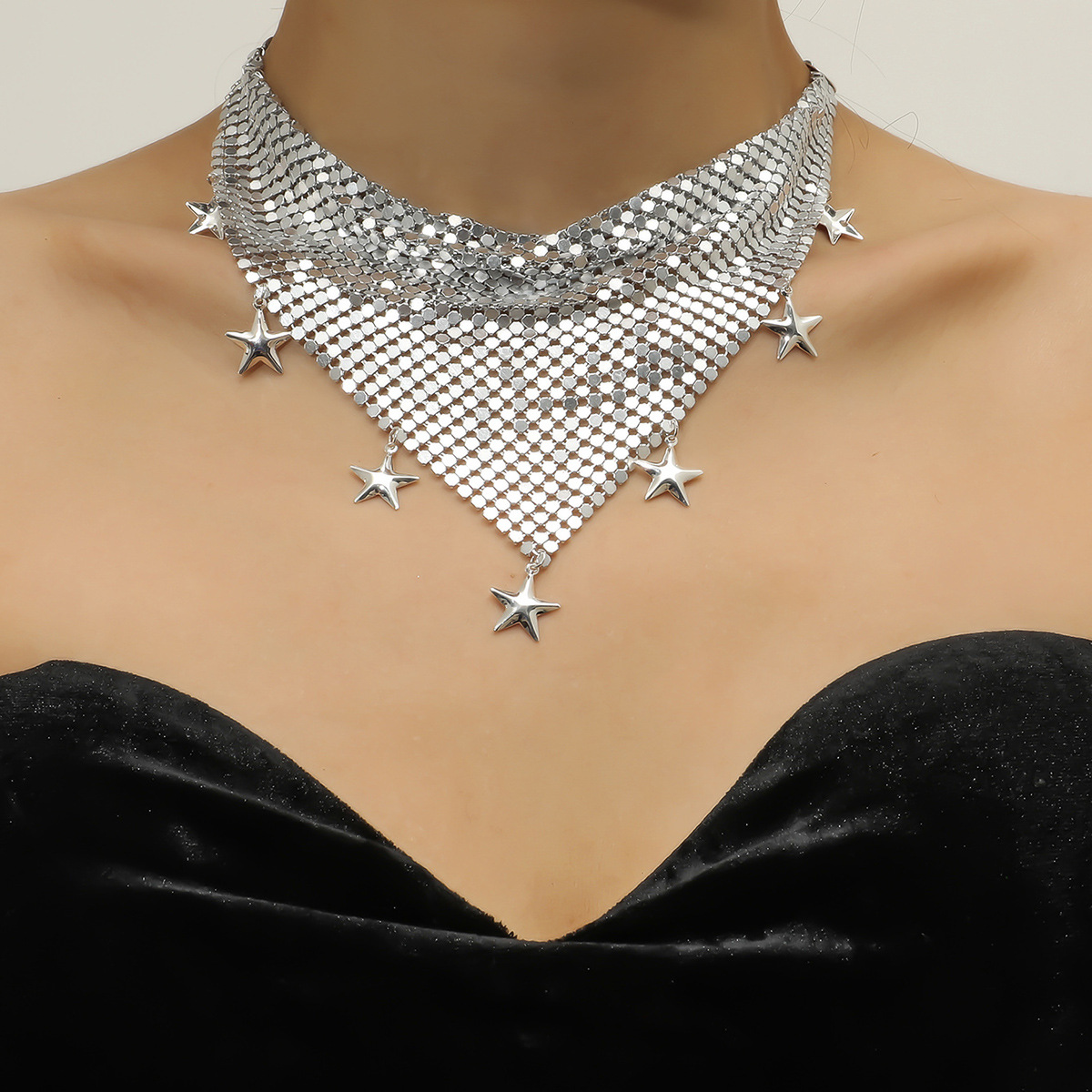 Plating Design Simple Style Classic Style Solid Color Alloy Wholesale Choker