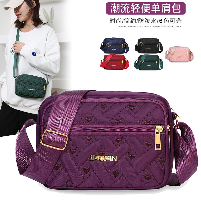 2023 Women's Crossbody Bag Fashionable Korean Style Casual Backpack Lightweight Multi-compartment Fashionable Middle-aged Mother Shoulder Bag