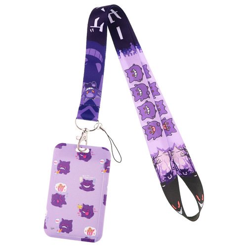 Elf cartoon mobile phone rope card holder bus card access control work card student name badge hard shell new style