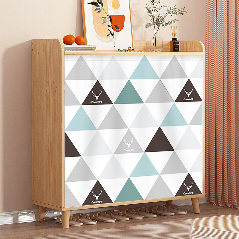 Cortina de cubierta impermeable cortina de gabinete que cubre cortina de tela cortina de gabinete de mesa misceláneas cortina de la puerta de la cocina a prueba de polvo que cubre feo velcro