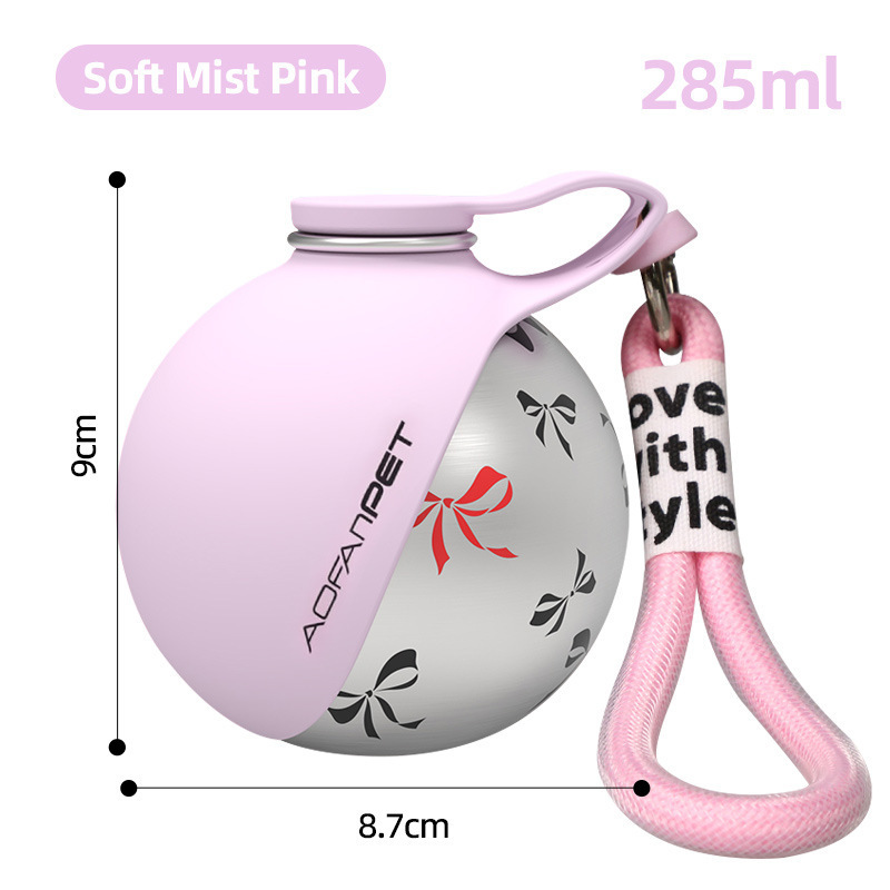 Amazon nuevo 304 hervidor de acero inoxidable redondo fuera de la taza de agua gancho de cuerda plegable de silicona al aire libre tazón de perro