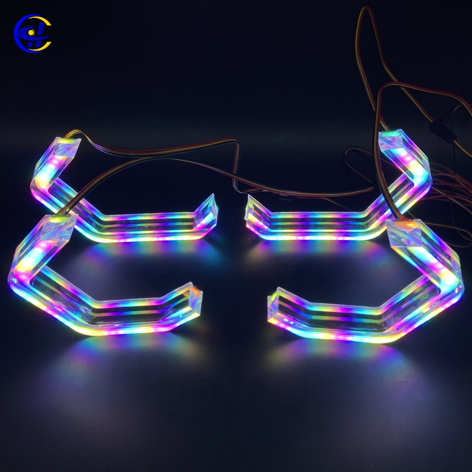 Streamer Rgbw Aperture Daytime Running Light Crystal Angel Eye Suitable for Bm.W M3 M4 E90 E92 F3