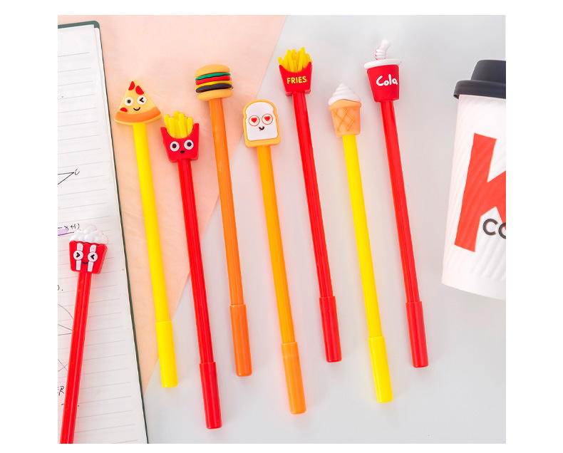 Cute Creative Fast Food Hamburger Ice Cream Gel Pen display picture 3