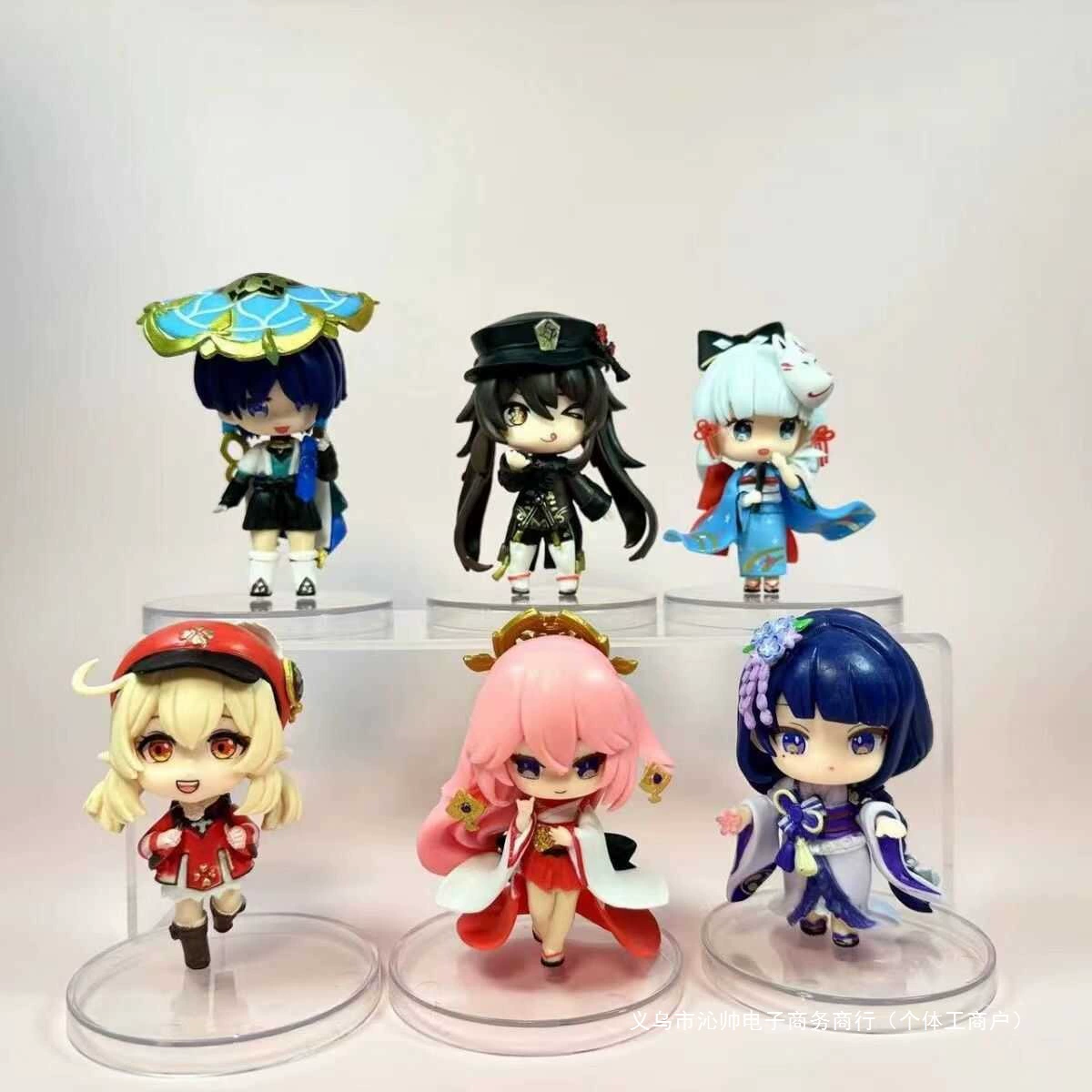 Q версия гача-аксессуары по игре Genshin Impact Krysanri Ayani Lei и Lightning General Yae God Son Figure аксессуары