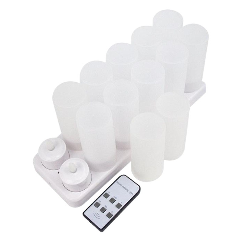 Precio de fábrica al por mayor de Navidad día de luz de la Vela decorativa recargable LED té luz de la cera de boda confesión diseño Bar Restaurante