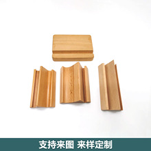 实木台历名片底座木质手机电脑支架卡片座餐牌明信片木头底座木制
