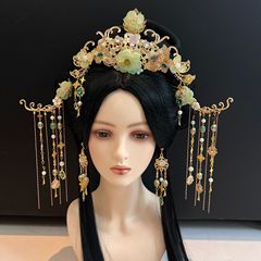 汉服头饰浅色古风减龄仙女发箍古典盘发造型汉服发饰品异域风发饰