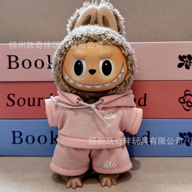 Labubu ベビー服 Labubu 服第三世代ペンダントユニバーサルトレンドレタープリントスウェットシャツとジーンズセット|undefined