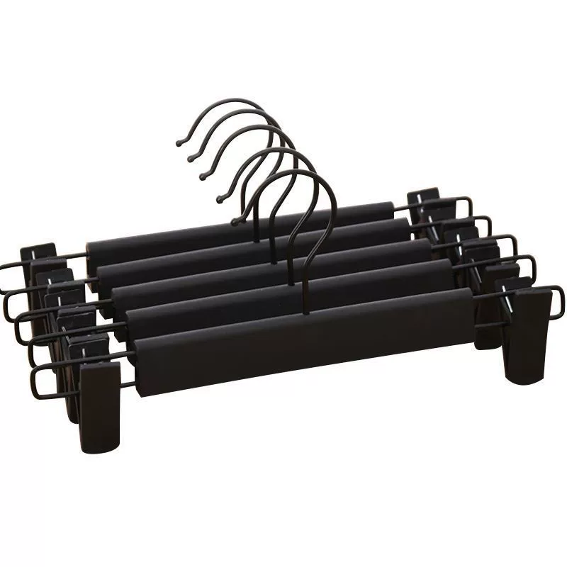 Matte trousers for home use, plastic hanger