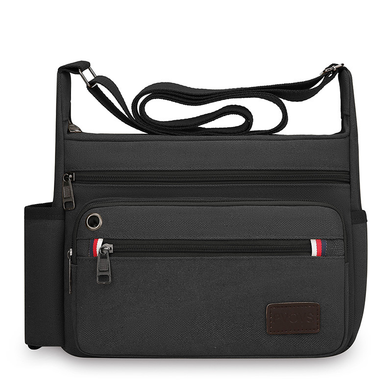 Nuevo bolso de lona multicapa transfronterizo Bolso bandolera de viaje de ocio de gran capacidad Bolso de hombre de almacenamiento multifuncional