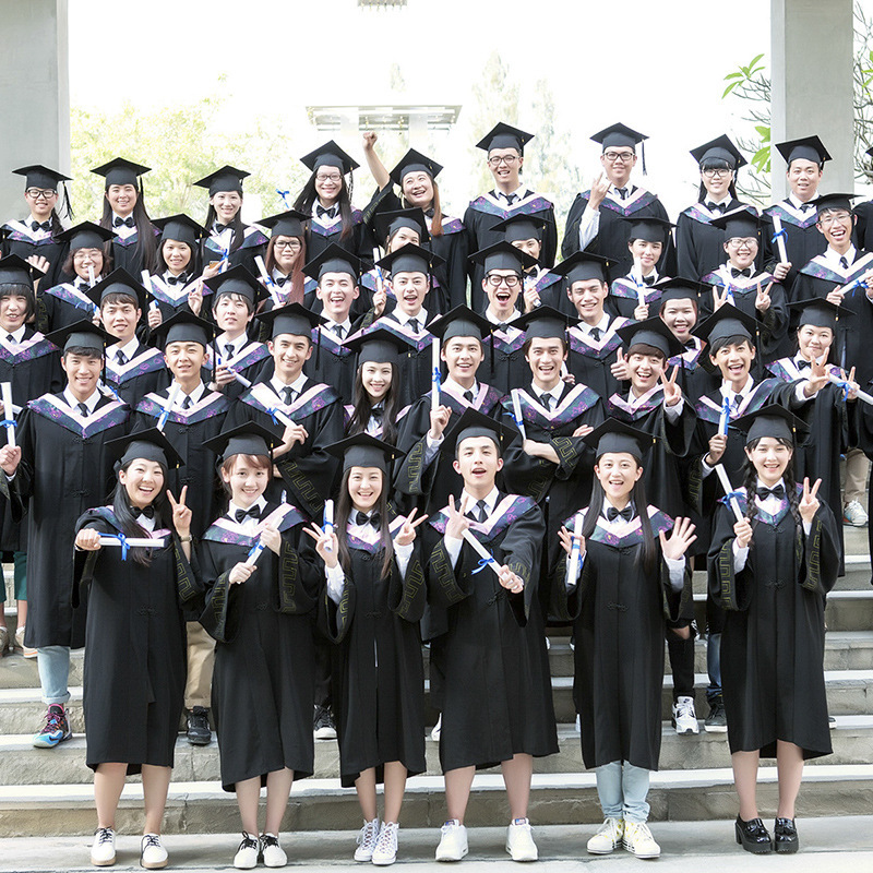 学士服毕业礼服批发文科学位服大学生工科学生装博士服导师服