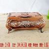 Table retro classic storage system, metal jewelry, treasure chest