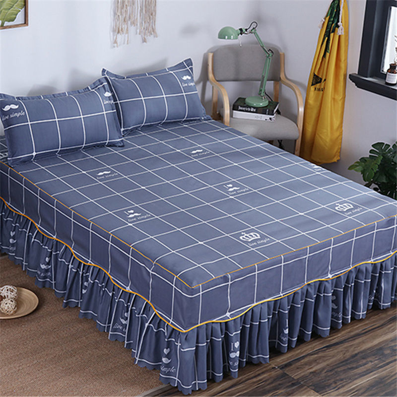 Una sola cubierta de cama de color sólido cubierta de cama de cama coreana sábanas de cama 1 m 1.5 / 2.0 m