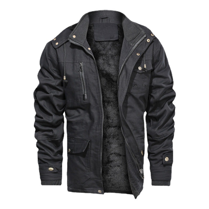 Herrenbekleidung Fleece-gefütterte Mäntel, Herbst und Winter_voghion.com