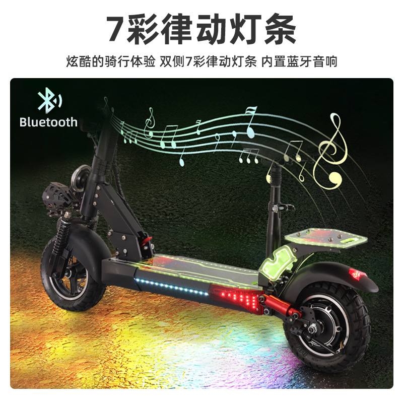 Nuevo scooter eléctrico para adultos transfronterizo de 10 pulgadas scooter eléctrico scooter eléctrico al aire libre portátil plegable coche eléctrico