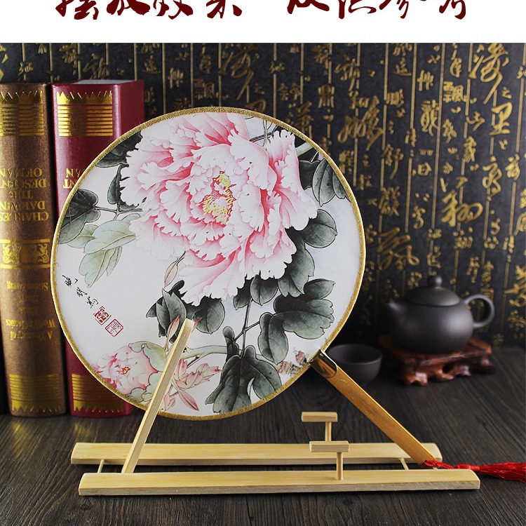 Venta al por mayor de fábrica plegable ventilador titular ventilador de madera titular ventilador titular en stock suministro