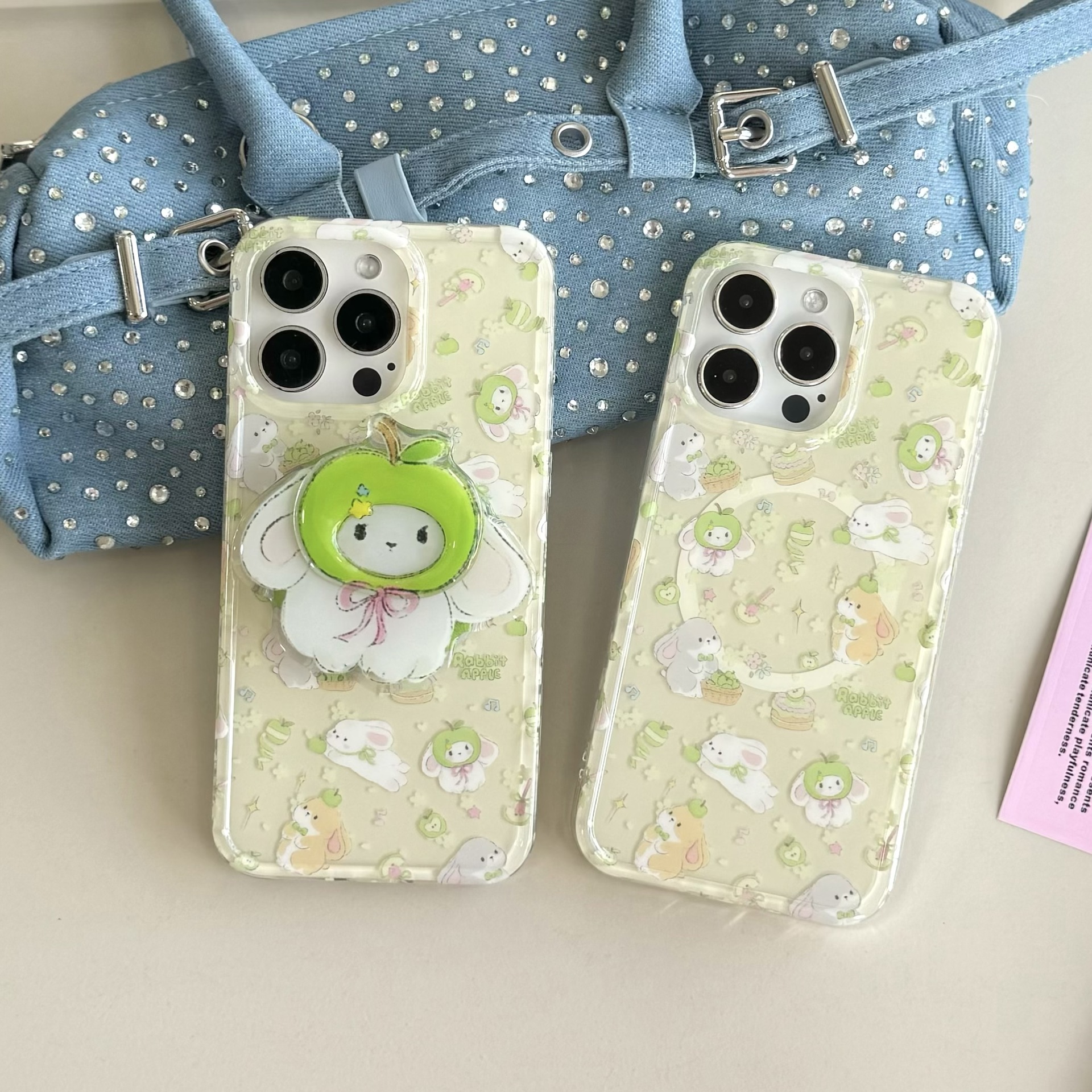 Cute West High Bottom Green Apple para iPhone15/16 Funda para teléfono móvil 14Pro Cartoon 16ProMax Pareja 13