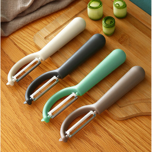 Stainless Steel Peeler Side Mouth P Type Scraper Fruit Peeler Potato Apple Planer Kitchen Gadget