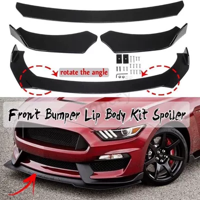 Universal Car Front Spoiler, Three-Section, Big Surrounded