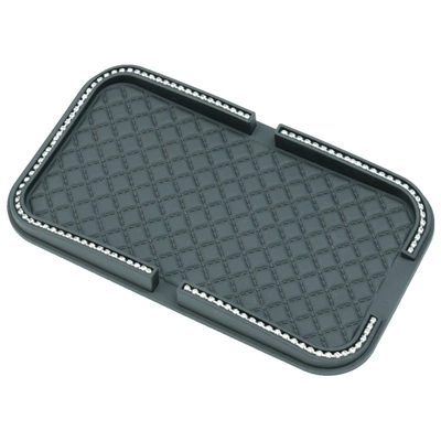 Grid Diamond-Encrusted New Car Anti-slip mat - opening-and-closing-bracket-pad-black-with-diamonds-individually-packaged