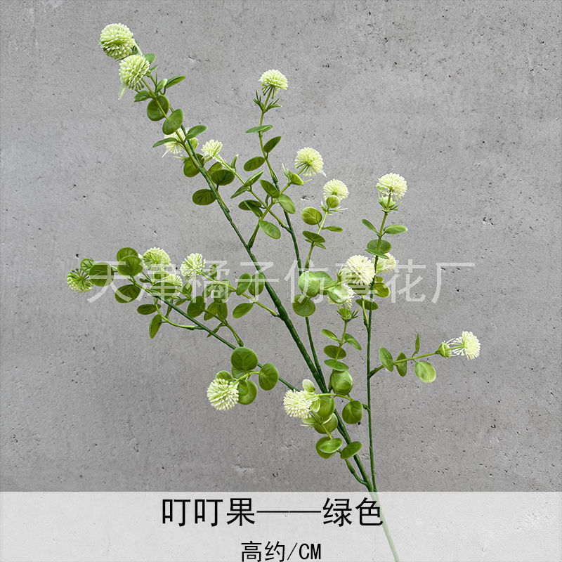 Flores de boda de alta calidad de flores de madera verde de bambú y lirio de pino masson de alta calidad