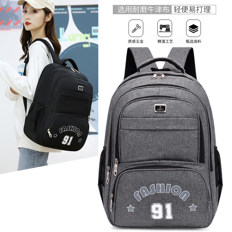 Nylon backpack for men and women for traveling