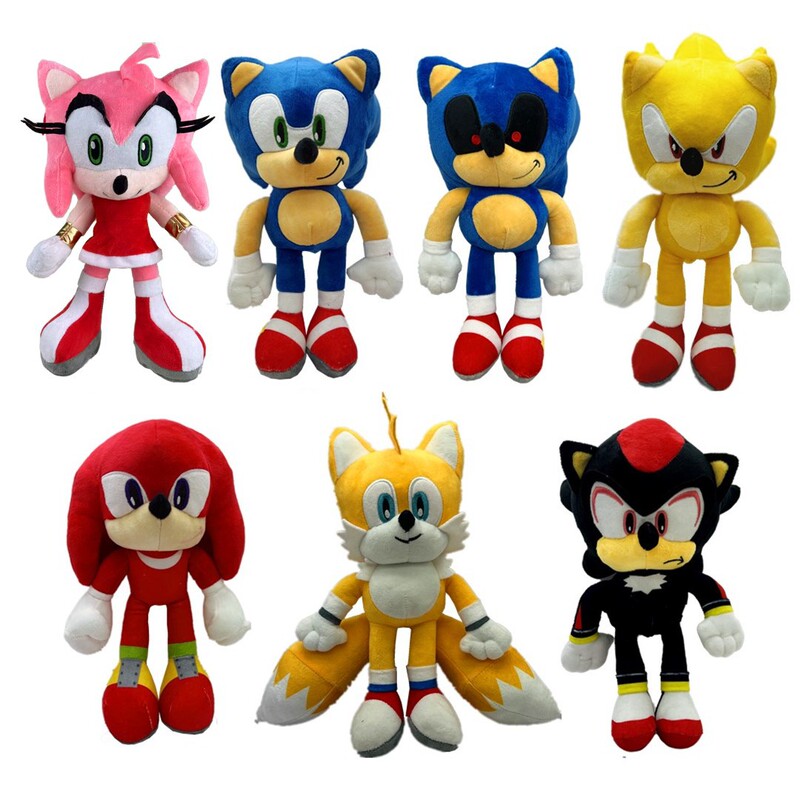 Cross-Border Hot-Selling Sonic the Hedgehog Plush Toy, New Supersonic Product, Super Cute Anime Peripheral