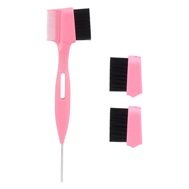 Foreign trade cross-border hot sale steel needle eyebrow brush double-headed eyelash makeup brush broken hair modification comb edge brush hairdressing tools