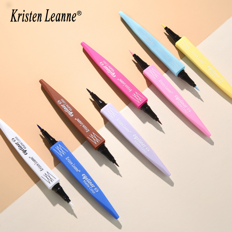 KRISTEN LEANNE Explosive Matte Fast Drying Color Eyeliner Pencil Set Performance Make-up Set_voghion.com