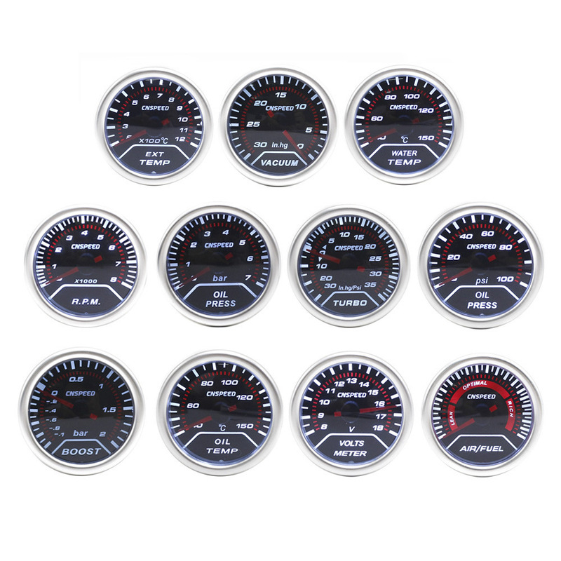 2" Boost Gauge Psi Exhaust Temperature Water Temperature Oil Temperature Air Fuel Pressure Voltmeter 2" Boost Gauge Psi Exhaust Temperature Water Temperature Oil Temperature Air Fuel Pressure Voltmeter