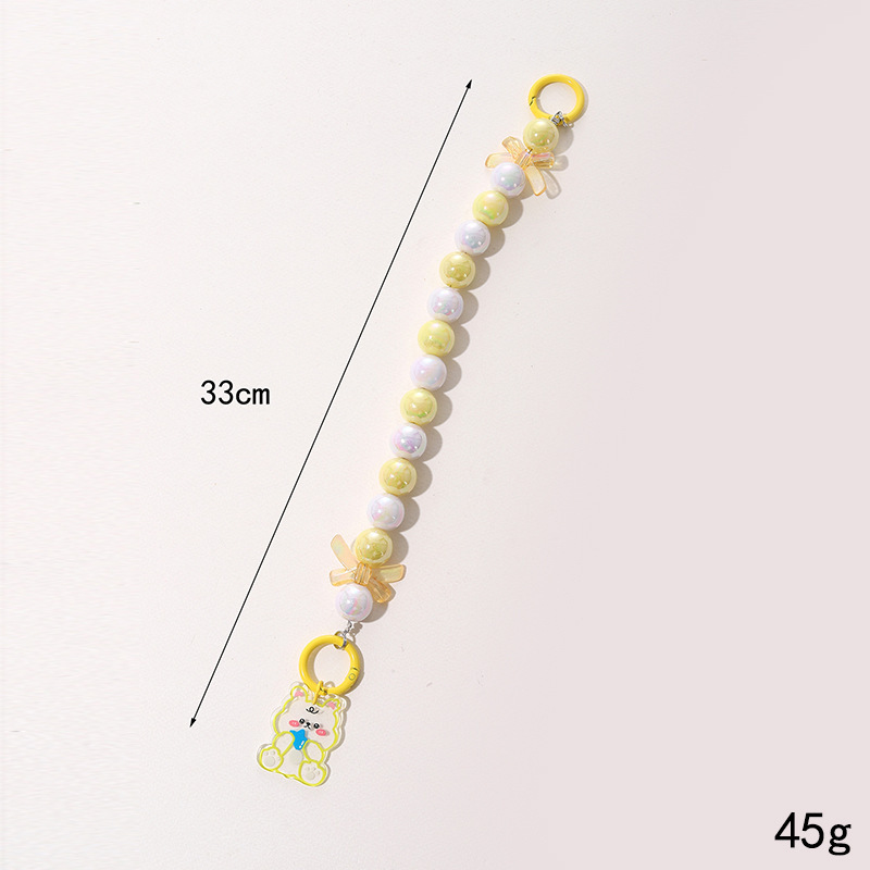 Nueva pulsera de color DIY conejo colgante sirena de color decoración de cuentas graduadas estudiantes colgantes de taza de agua