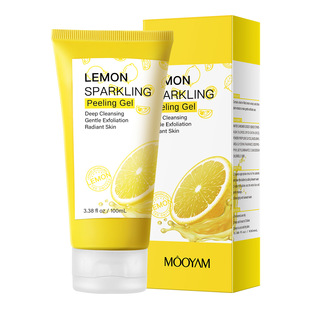 Lemon Exfoliating Gel Face Deep Cleansing Gel Gentle Exfoliating Scrub Face Rubbing Mud Wholesale