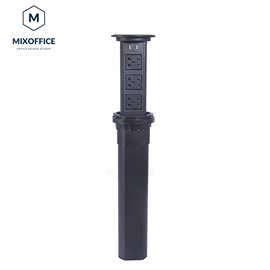 【电动升降桌面插座】厨房嵌入式插座实验室会议室排插无线充电