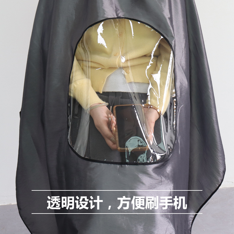 Amazon Hair Salon Family Perspective Tela para ampliar Peluquería Tela para peluquería Estilista Corte de cabello Cepillo de tinte Delantal