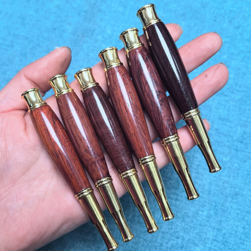 Circulation type thick, medium and fine three-purpose rosewood cigarette holder with removable cleaning filter element cigarette set big belly solid wood smoke purifier