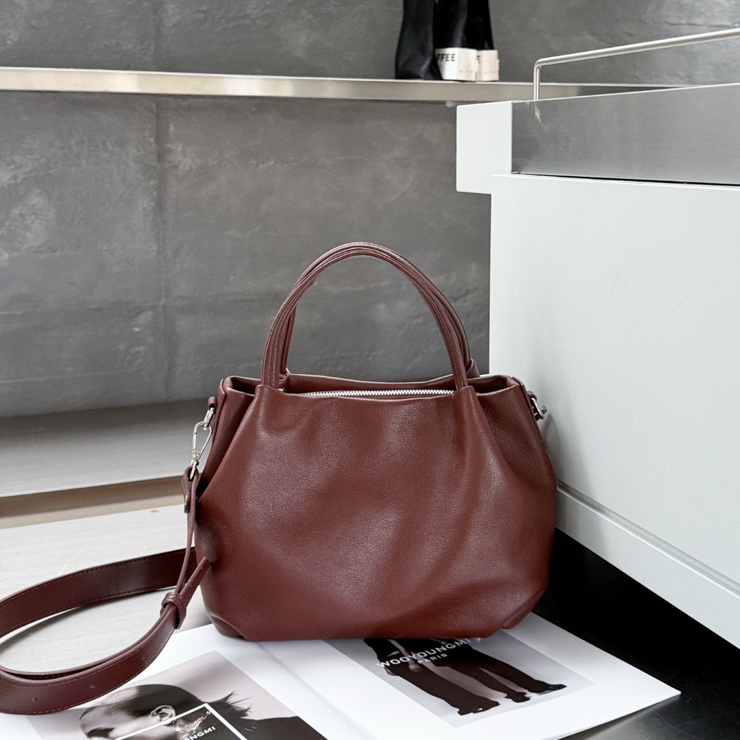 云朵包自然摔手提包高级感真皮女包跨境网红头层牛皮大容量腋下包