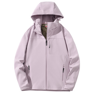 New Autumn and Winter Outdoor Charge Clothes Men's and Women's Soft Shell Clothes Waterproof Breathable Windproof Universal Couple's Cross-border Jacket