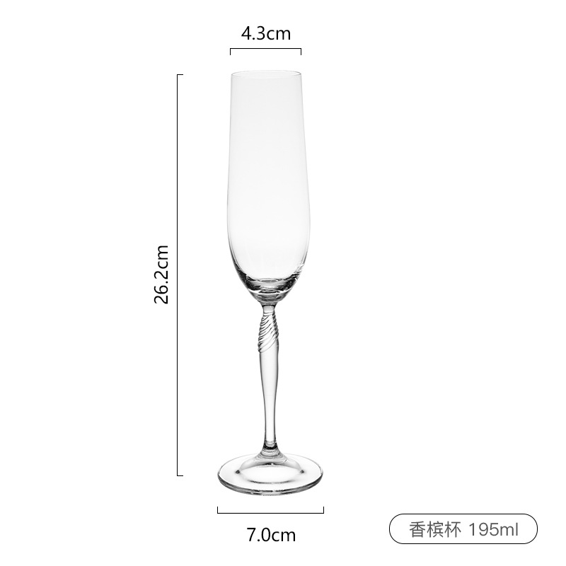 Tazas de cristal sin plomo hechas a mano creativas de hueso de pescado tazas de vino rojo restaurantes atmósfera tazas de vino al por mayor