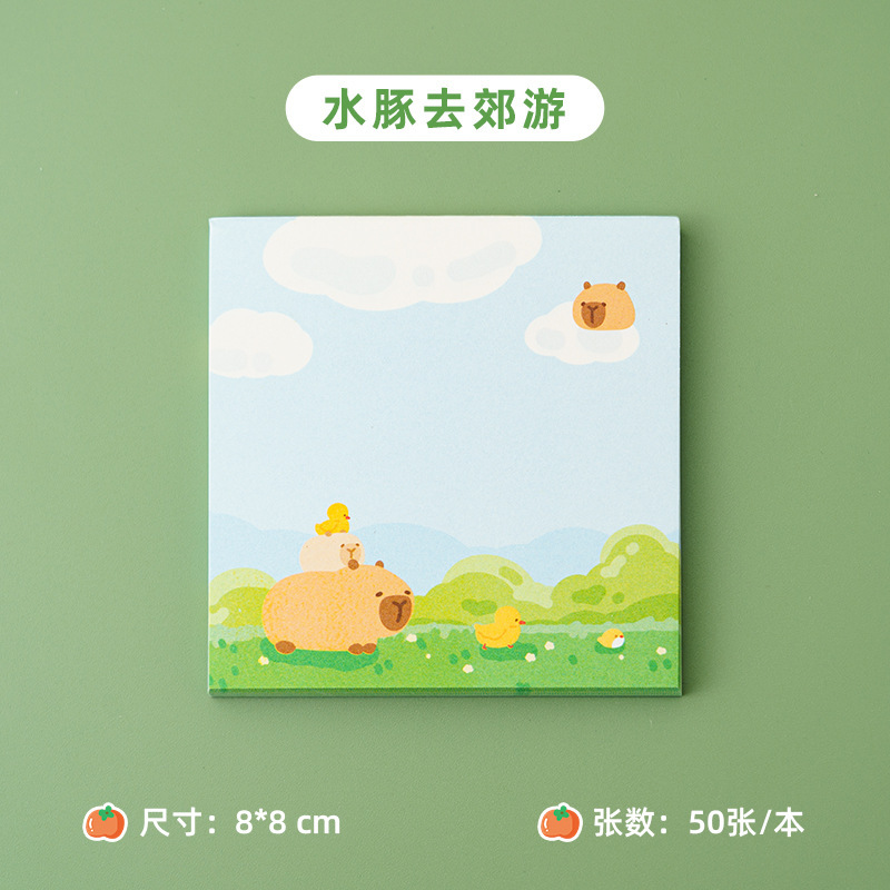 Panda cuaderno de notas desgarrable no pegajoso dibujos animados nota adhesiva pequeño cuaderno lindo portátil de alto aspecto papel de Nota Simple