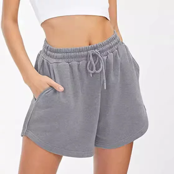 European and American Cross-Border Amazon 24 Women's Sports Shorts Summer Casual Comfortable Casual Shorts Can Be Embroidered with Pictures and Prints