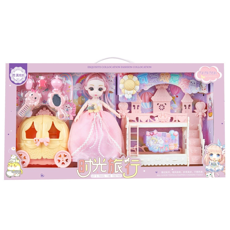 Кукла, набор двойной слой, семейная многосуставная игрушка, 9 дюймов, 3D