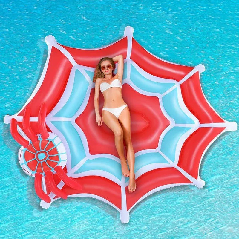 Заводская поставка ПВХ надувная паутина вода плавающий ряд бассейн Вечеринка надувная плавающая кровать Пляжное Кресло для отдыха