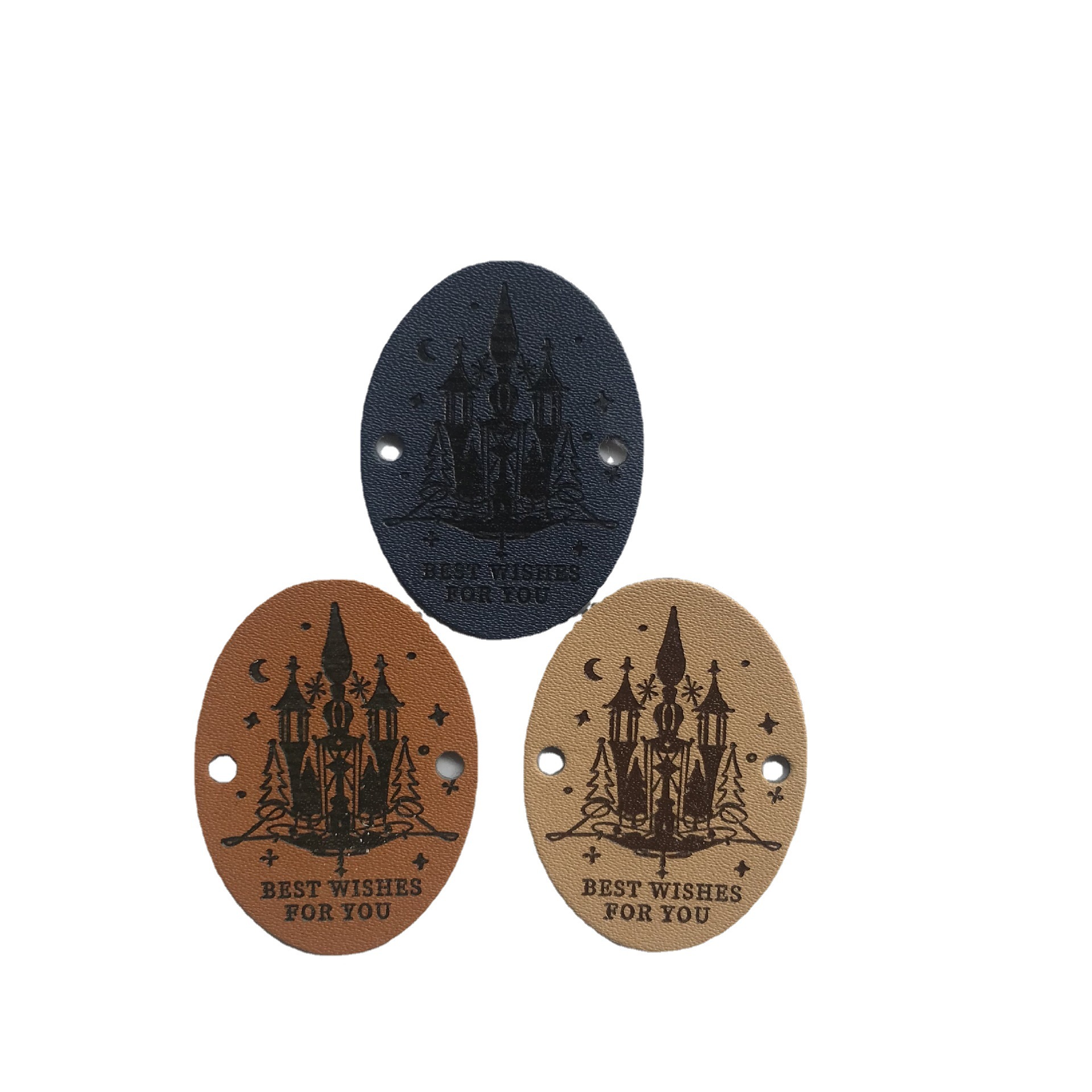 供应服装皮商标  PU皮标牌 PVC商标 服装辅料软胶滴塑皮标皮牌