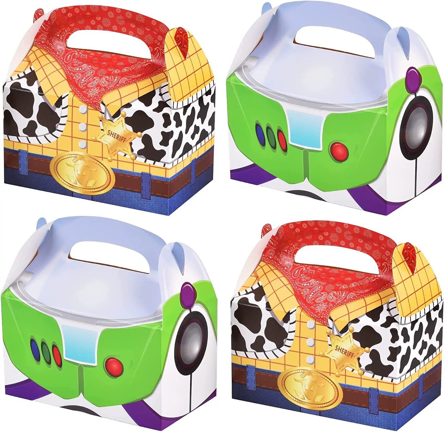 Кросс-бордерная горячая распродажа подарочной коробки для вечеринок, индивидуальная портативная складная картонная упаковка для подарков, цветная коробка для конфет