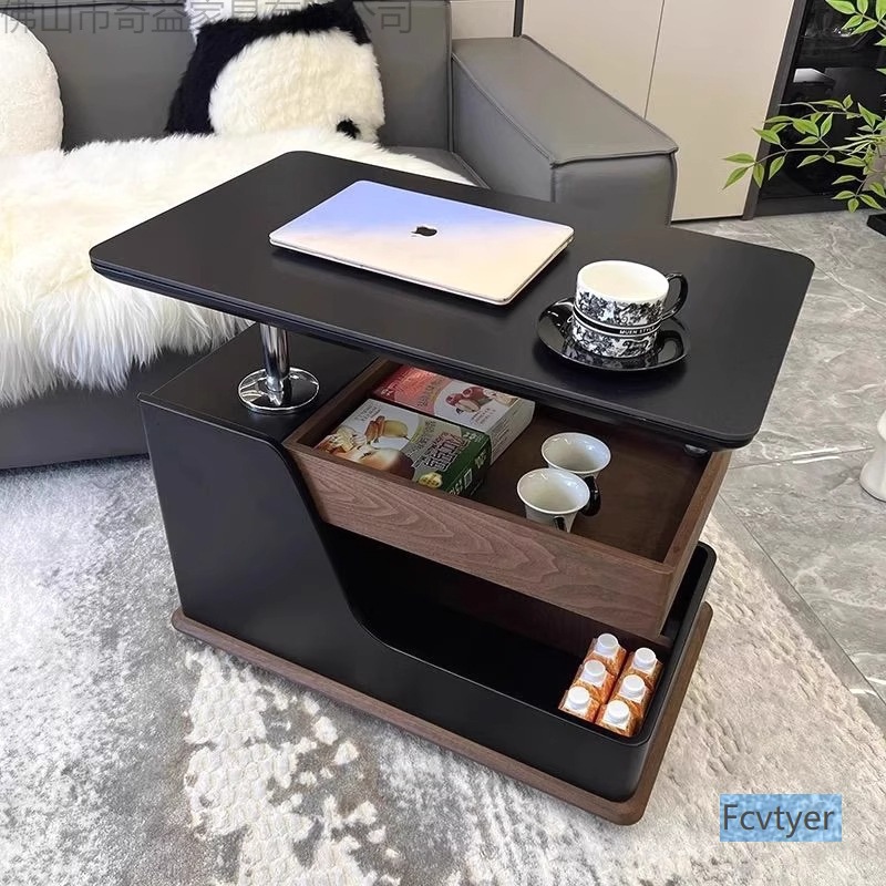 High-End Bus Trolley, Movable Coffee Table, Side Table, Wheeled Coffee Table, Folding Coffee Table, Sofa Side Table, Side Coffee Table