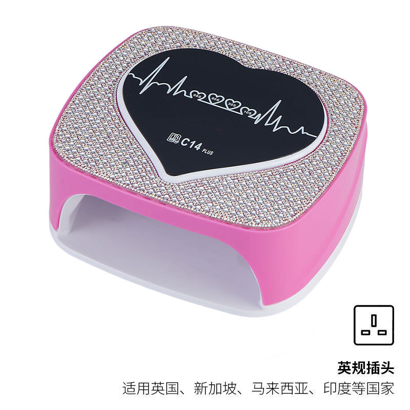 Lámpara de manicura transfronteriza 308W alta potencia manicura luz de fototerapia almacenamiento manicura tienda de manicuras manicuras manicuras pegamento manicuras manicuras asado luz