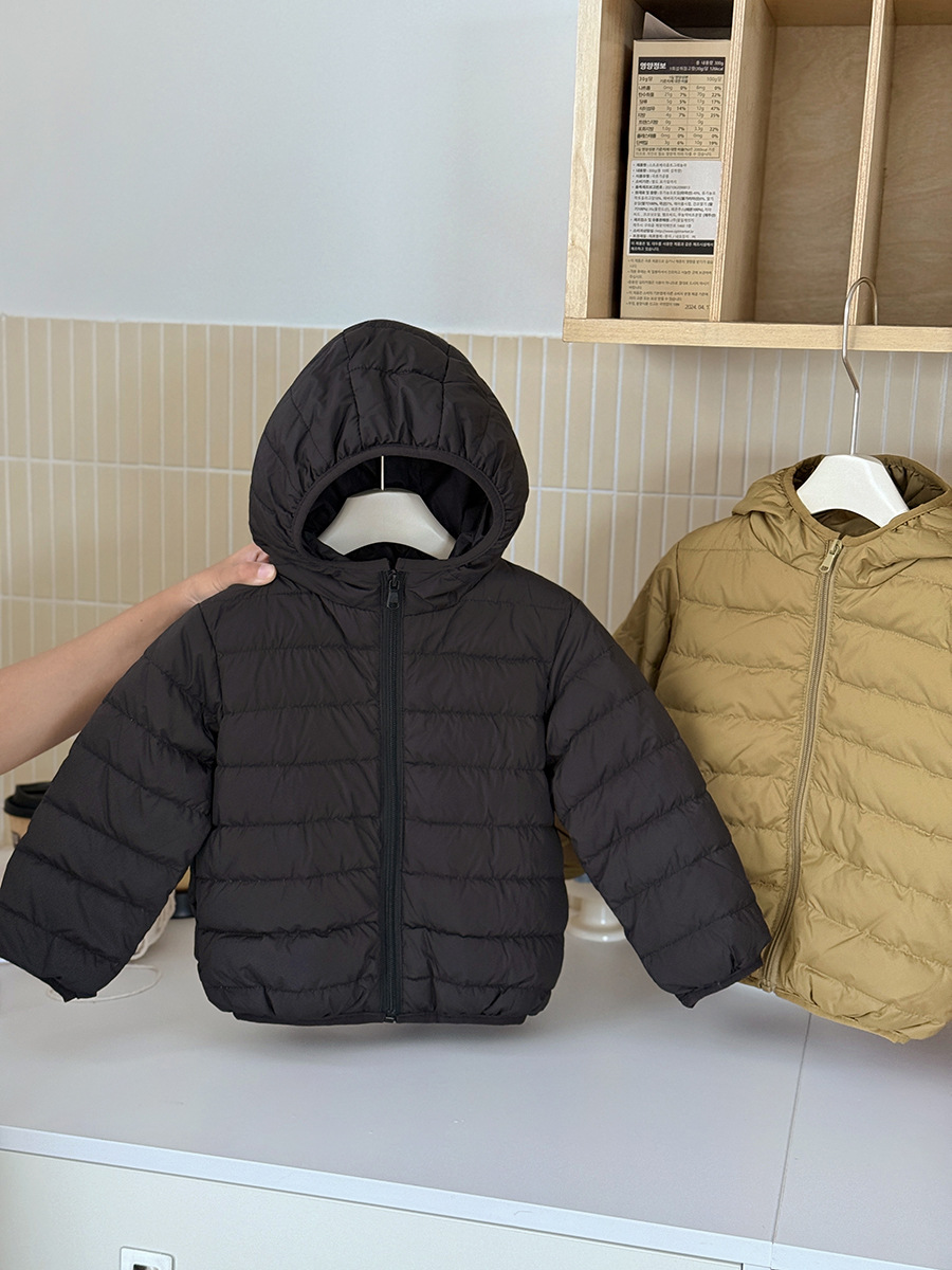 Chaqueta ligera para niños de otoño e invierno Chaqueta de plumón cálida para niños grandes Chaqueta de plumón para niños Chaqueta de invierno para niños y niñas